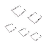 Viti di fissaggio per mentoniera divisa da 5 pezzi per violino 1/4 1/2 3/4 4/4 argento accessori violino per principianti(M)