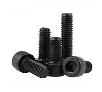Viti di presa lunghe, 10 PZ DIN912 M6 304 A2-70 Grado 12.9 Nero Bulloni a testa esagonale con esagono incassato(16mm)