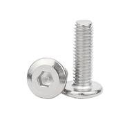Viti di presa lunghe, 5/10 pz M5 M6 Lunghezza 8-100mm In Acciaio Inox 304 Interno Viti Esagonali Smussato Piatto A Esagono Incassato Vite di macchina bullone Fissaggio Chiodo(50mm,M5(10PCS))
