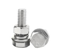 Viti di presa lunghe, Bulloni a testa esagonale in acciaio inossidabile 304, dadi e rondelle, set M4-M10 x 8-50 mm, confezione da 20(M5 x20mm)