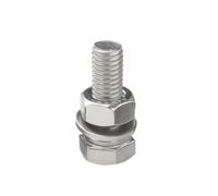 Viti di presa lunghe, Kit bulloni esagonali in acciaio inossidabile, dadi e rondelle M10 M12 M14 M16, confezione da 5, lunghezza 20-160 mm(M16x80mm)