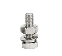 Viti di presa lunghe, Set di bulloni esagonali esterni in acciaio inossidabile 304, dadi e rondelle, M6-M16, 30-150 mm, confezione da 5(M10 130mm)