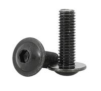 Viti di presa lunghe, Viti autofilettanti 10 pezzi/lotto M3 M4 M5 M6 M8 M10 a testa bombata con flangia a esagono incassato .9 Bulloni Allen neri Lunghezza da 6 mm a 40(30mmx 10pcs M10)