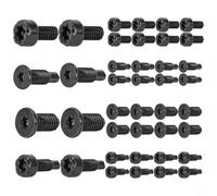 Viti di ricambio compatibili con dispositivi per campanello ad anello, 40 pezzi, tra cui T16 e varianti per Ring Doorbell 2 e Pro, viti in acciaio al carbonio temprato