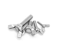 Viti di serraggio a mano con alette in acciaio inossidabile 304, bulloni a farfalla, assortimento M5 M6 10-20 pezzi 8-55 mm(M6*30 (10 pieces))