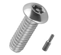 Viti di sicurezza a testa cilindrica M8 da 1,25 x 25 mm, in acciaio inossidabile 304, antifurto, per protezione di attrezzature automobilistiche e esterne, 20 pezzi (bit incluso)