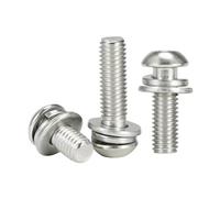Viti e bulloni, Viti a testa cilindrica con esagono incassato rondelle elastiche piatte M2-M10 6mm-50mm Confezione assortita(Nickel Plated,12MM-M2.5-30PCS)