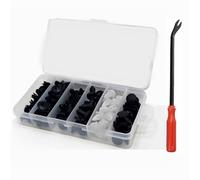 Viti e clip di ricambio 1 Set Di Clip Fissaggio Per Auto, In Plastica, Con Perno Fisso, Rivetto Filettato Per Finiture Portiere Paraurti Parti Riparazione(100 Pcs Box Tool A)