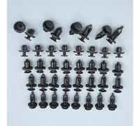 Viti e clip di ricambio 40 Pz Auto Rivetto In Plastica Paraurti Parafango Fermo Dispositivo Di Fissaggio Paraspruzzi Spingere Clip Per Toyota Per Chevy
