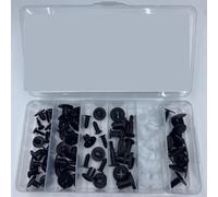 Viti e clip di ricambio 50/100pcs Auto Clip Di Fissaggio Set Misto Parafango Push Fermo Spille Rivetto Paraurti Per Door Trim Pannello Accessori(50pcs Box Package)