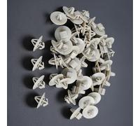 Viti e clip di ricambio Per Nissan Per Primastar Per Opel Per Vivaro 50 Pezzi Clip Per Auto Modanatura Laterale Protezione Inferiore Rivestimento Della Porta