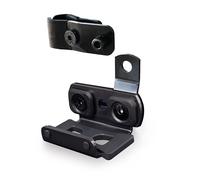 URBAN UR402 Supporto di Trasporto per Bloccadisco UR10, UR14S e 999 | Per Tubi da 18 a 25 mm o Fissaggio a Vite | Acciaio Nero con Silent Block Antivibrazione | Accessorio Moto