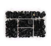 Viti Ergal Moto Misura Per K-awasaki Z650 Z750 Z800 Z900 Z1000 Completo Carenatura Carena Bullone Kit Carena Clip Parabrezza Bulloni Viti Velocità Dadi M6(Black)
