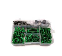 Viti Ergal Moto Per K-awasaki ZX14R Z1000SX Z750 Z1000 Z650 Z900 Z800 Z250 Universale Moto Carenatura Bulloni Dadi Kit Corpo di Fissaggio Pinze vite(Green)