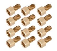 Viti Esagonali, 50 Pezzi Vite a Esagono Incassato Vite M6 Viti a Testa con Esagono Incassato Elementi di Fissaggio in Rame Strumenti Hardware Forniture Industriali M6 (M6*10 mm)