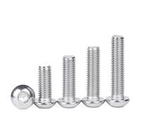Viti Esagonali Interne in Acciaio Inossidabile 304 Viti a Testa Cilindrica con Esagono Incassato Vite di Macchina Bullone di Fissaggio Chiodo M2 M2.5 M3 M4, M3X80 20pcs, Testa di padella esagono