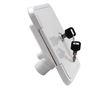 Viti filettate Parti del Coperchio del Portello Caravan Accessori con Serratura Presa d'Acqua Quadrata Universale con Chiavi Piatto di riempimento del rimorchio for Camper per Camper