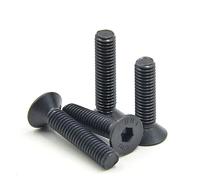 Viti Filettate Sinistrorse M4 M5 M6 M8 M10 M12 Grado 10.9 Acciaio Legato Vite A Testa Piatta Con Esagono Incassato(M4x8 (20pcs))