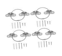 Viti for staffe resistenti, 4 set di cinghie for mobili, ancoraggi a punta, strumento protezione in acciaio con viti, robusto montaggio a parete, prevenzione delle cadute, facile installazione e