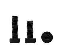 Viti in acciaio inossidabile 304 nero M2.5 M3 M4 M5 Vite a testa cilindrica sottile con esagono incassato Bullone for macchina a testa corta(M3x10mm (30pcs))