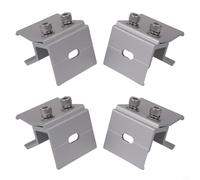 Viti in acciaio inox per tetti in metallo, con rondelle, preassemblate, compatibili con morsetti per giunture in alluminio, per pannelli solari sul montaggio (4 pezzi)