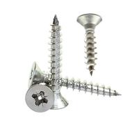 VITI IN ACCIAIO INOX TRUCIOLARI PER LEGNO PLASTICA D. 3 3,5 4 4,5 TESTA SVASATA