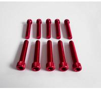 VITI IN ERGAL TESTA CILINDRICA TCEI M8X50 ROSSO 10 PEZZI