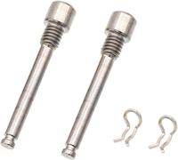 Viti in titanio per pastiglie freno a disco per bicicletta, viti filettate, con anelli elastici universali per mountain bike, disk caliper (Silvery)