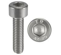Viti INOX M2x14 mm a testa cilindrica BTR Ø 2x14 mm | Viti M2 x 14mm CHC a 6 scanalature (chiave a brugola) | Acciaio Inox A2-70 (V2A/304) | ISO 4762 / DIN 912 : CONFEZIONE DA 100 Pz - ProRaje