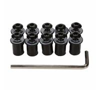 viti inox Universale 10pcs Moto parabrezza vite bulloni dadi kit di fissaggio moto rondelle dadi viti assortimento
