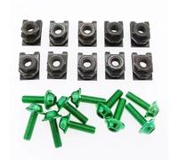 viti inox Universale 10Pcs Moto Scooter ATV Ciclomotore Vite Per Bullone E U Per Tipo Clip Con Dado Per M5 5mm Moto Elementi Di Fissaggio Viti