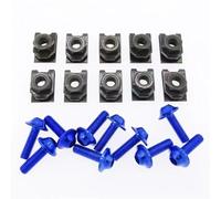 viti inox Universale 10Pcs Moto Scooter ATV Ciclomotore Vite Per Bullone E U Per Tipo Clip Con Dado Per M5 5mm Moto Elementi Di Fissaggio Viti