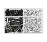 viti inox Universale 253PCS M6 Per M5 Kit Bulloni Della Carenatura Motociclo Clip Fissaggio Moto Rondelle Dadi Viti Assortimento
