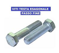 VITI M10X1,25 BULLONI PASSO FINE TESTA ESAGONALE DIN961 DIN960 ACCIAIO 8.8 10.9