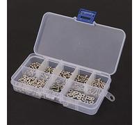 Viti M2.5, 360 Pezzi M2.5 Vite a Croce in Acciaio Inossidabile Viti Dado Kit Assortimento Viti Autofilettanti per Set Assortimento Rondelle Metalliche