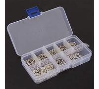 Viti M2.5, Kit Assortimento Viti M2.5 Vite a Croce in Acciaio Inossidabile Dado Bullone 360 pezzi Viti Autofilettanti per Set Assortimento di Rondelle Metalliche