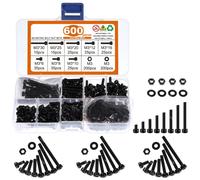Viti M3 Da 600 Pezzi Kit Di Assortimento Di Dadi E Bulloni in Acciaio Legato 12.