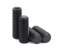 Viti M4 M5 M6 M8 M10 M12 304 in acciaio inox 12.9 DIN913 con filettatura fine a brugola esagonale, viti piatte senza testa (acciaio di grado 12,9, 5 pezzi M10 x 1 x 12)