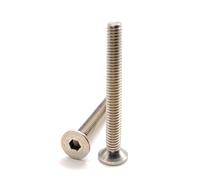 Viti M4 x 35 mm testa fresata BTR in acciaio inox A2 | Ø 4 x 35 mm - M4 x 35 mm | Viti FHC a 6 esagonale cavo (chiave allen) ISO 10642 / DIN 7991 | Viti in acciaio inox A2 (V2A/304): set di 20 pezzi -