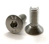 Viti M6 x 16 mm testa svasata BTR in acciaio inox A2 | Ø 6 x 16 mm - M6 x 16 mm | Viti FHC a 6 esagonale cavo (chiave allen) ISO 10642 / DIN 7991 | Viti in acciaio inox A2 (V2A/304): set di 20 pezzi -