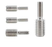 Viti metalliche 1/2/5pcs 304 In Acciaio Inox Completamente Filettatura Vite di Conversione Double-end Adattatore Della Macchina Fotografica Convertitore Riducendo Bullone M4 M5 M6 M8 M10 M12 M16 M20(5