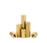 Viti metalliche 10-50 pezzi M2 M2.5 M3 M4 M5 distanziali in ottone per PCB, scheda madre, distanziali esagonali, perni per rack, pilastri in rame, bulloni esagonali, viti(Female female,8MM_M2 50PCS)