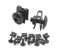 Viti Metalliche 10 Set Moto Scooter Ciclomotore Coperchio in plastica Bullone a Vite e Clip a U con Dado M6 6mm M6X16