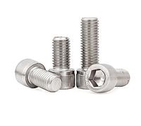 Viti metalliche 100pcs M1.4 M1.6 Viti a testa cilindrica Bulloni in acciaio inossidabile 304 Vite a esagono incassato a macchina metrica, azionamento esagonale, filettatura completa 3-20mm di lunghezz