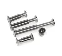 Viti Metalliche 2-10 pz M3 M4 M5 M6 M8 in Acciaio Inox 304 Esagono Incassato Mobili Stecca Vite Dado Combinazione Album Butt Conto Libro Chiodo(OD6(m5) x45mm 5pcs)