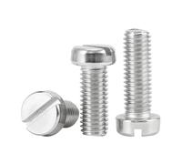 Viti metalliche 20-100 pezzi M2 M2.5 M4 304 acciaio inossidabile DIN84 testa a cappuccio scanalata scanalatura colonna testa cilindrica vite bullone(14mm,M2-100pcs)