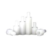 Viti metalliche 20-50 pezzi distanziatore esagonale in nylon bianco in plastica maschio-femmina testa tonda vite dado M2 M2.5 M3 M4(15mm,M2 (50pcs))