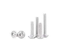 Viti metalliche 20-50 pezzi M3 M4 Vite autofilettante a testa tonda con estremità piatta in acciaio inossidabile a sei lobi per plastica(8mm,M4 20PCS)