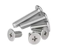 Viti metalliche 3/5 pezzi 304 acciaio inossidabile CM vite a testa piatta a croce ultrasottile M6 M8 bullone a testa super bassa(18mm,M6(dk 12)-5pcs)