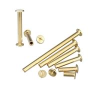 Viti Metalliche 5-25 pz/Lotto Rame Placcato 5-100mm Vincolante Chicago Viti Chiodo Rivetti Borchie A Scatto Rivetto Libri Testa Vite Album di Foto vincolante Vite(5x90mm 5pc)